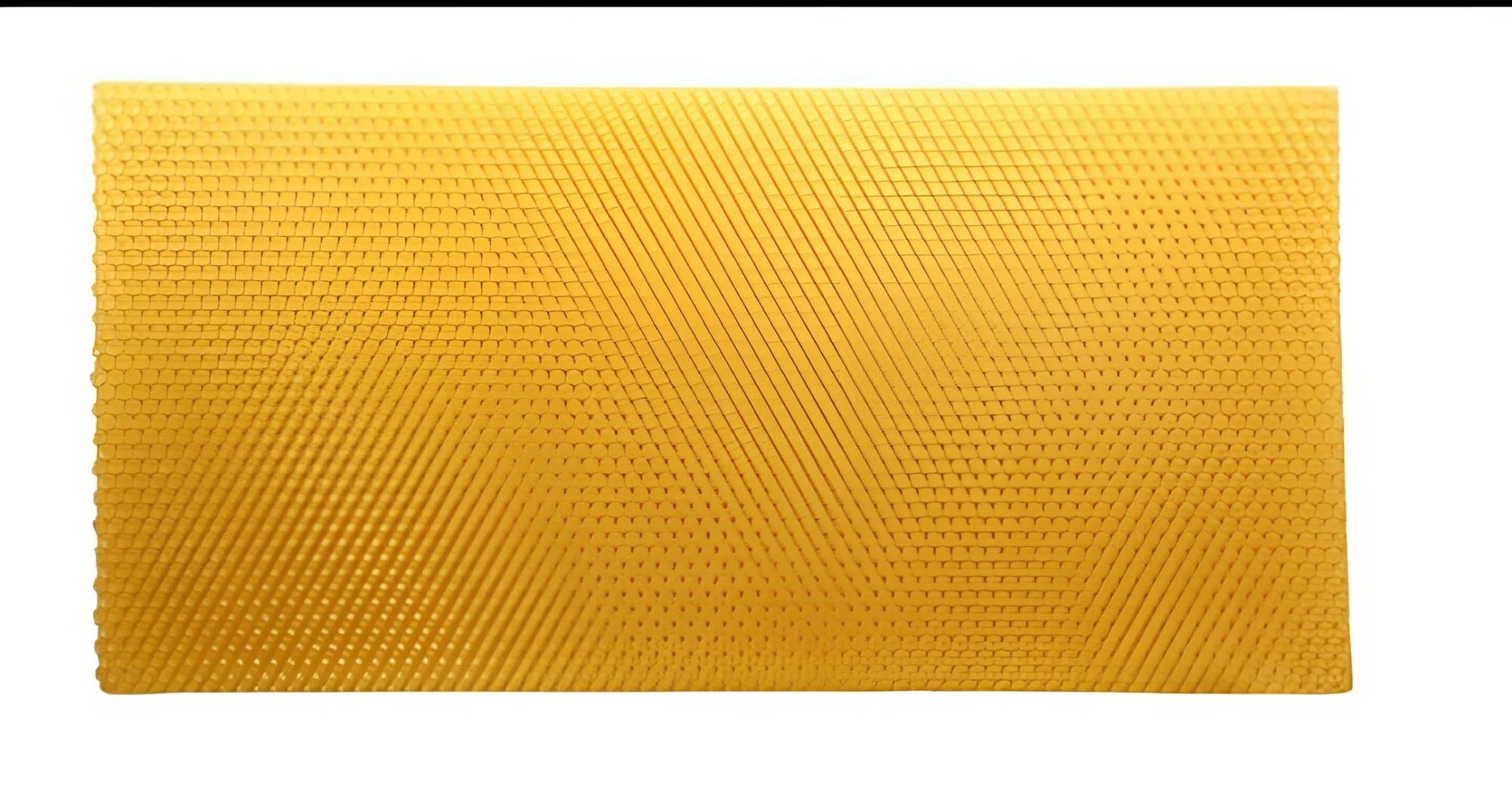 Comb foundation sheets for uniform comb building